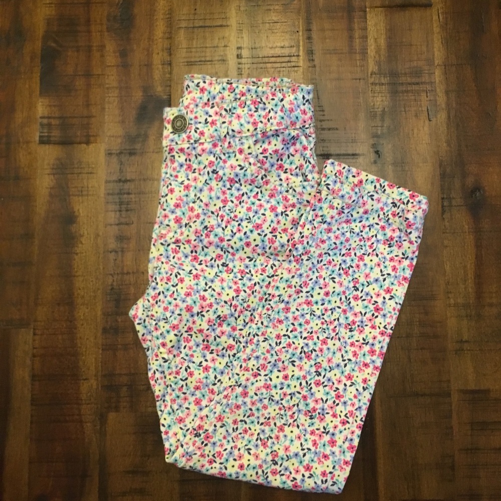 Osh Kosh 👖 Floral Stretch Denim ✨ NWOT ✨Size 5T